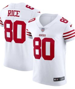 San Francisco 49ers #80 Jerry Rice White Nike Men's 2022-23 Authentic Stitched NFL Vapor Untouchable Elite Jersey