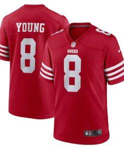 San Francisco 49ers #8 Steve Young Nike Men's 2022 Player Game Jersey - Scarlet
