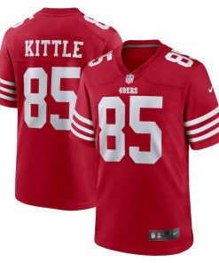 San Francisco 49ers #85 George Kittle Nike Men's 2022 Player Game Jersey - Scarlet