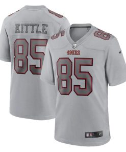 San Francisco 49ers #85 George Kittle Nike Men's Gray Atmosphere Fashion Game Jersey