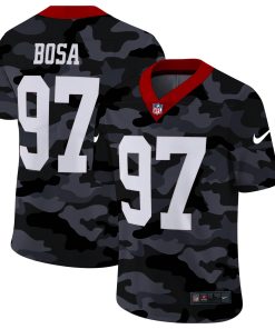 San Francisco 49ers #97 Nick Bosa Men's Nike 2020 Black CAMO Vapor Untouchable Limited Stitched NFL Jersey