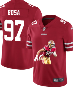 San Francisco 49ers #97 Nick Bosa Men's Nike Player Signature Moves Vapor Limited NFL Jersey Red