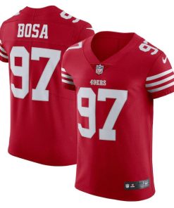 San Francisco 49ers #97 Nick Bosa Scarlet Nike Men's 2022-23 Authentic Stitched NFL Vapor Untouchable Elite Jersey