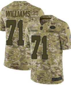 San Francisco San Francisco 49ers #71 Trent Williams Camo Men's Stitched NFL Limited 2018 Salute To Service Jersey Men's