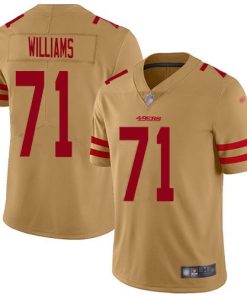 San Francisco San Francisco 49ers #71 Trent Williams Gold Men's Stitched NFL Limited Inverted Legend Jersey Men's