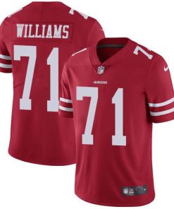 San Francisco San Francisco 49ers #71 Trent Williams Red Team Color Men's Stitched NFL Vapor Untouchable Limited Jersey Men's