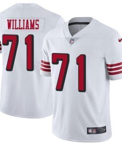 San Francisco San Francisco 49ers #71 Trent Williams White Rush Men's Stitched NFL Vapor Untouchable Limited Jersey Men's