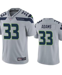 Seattle Seahawks #33 Jamal Adams Alternate Men's Nike Grey Vapor Untouchable Limited Stitched NFL Jersey