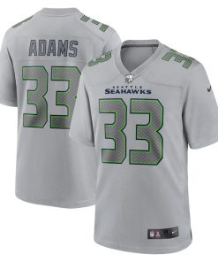 Seattle Seahawks #33 Jamal Adams Nike Men's Gray Atmosphere Fashion Game Jersey