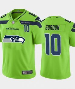 Seattle Seattle Seahawks #10 Josh Gordon Green Men's Nike Big Team Logo Player Vapor Limited NFL Jersey Men's