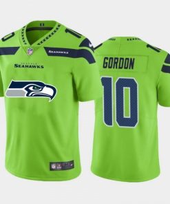 Seattle Seattle Seahawks #10 Josh Gordon Green Men's Nike Big Team Logo Vapor Limited NFL Jersey Men's
