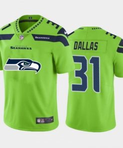 Seattle Seattle Seahawks #31 DeeJay Dallas Green Men's Nike Big Team Logo Vapor Limited NFL Jersey Men's