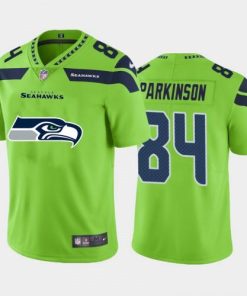 Seattle Seattle Seahawks #84 Colby Parkinson Green Men's Nike Big Team Logo Vapor Limited NFL Jersey Men's
