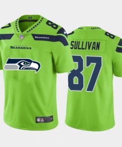 Seattle Seattle Seahawks #87 Stephen Sullivan Green Men's Nike Big Team Logo Vapor Limited NFL Jersey Men's
