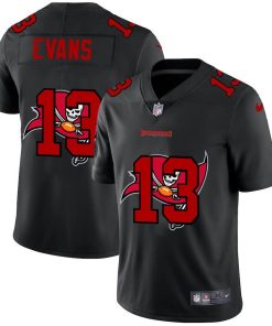 Tampa Bay Buccaneers #13 Mike Evans Men's Nike Team Logo Dual Overlap Limited NFL Jersey Black