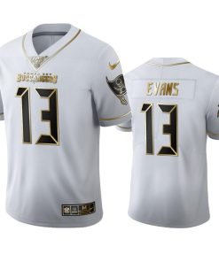 Tampa Bay Buccaneers #13 Mike Evans Men's Nike White Golden Edition Vapor Limited NFL 100 Jersey