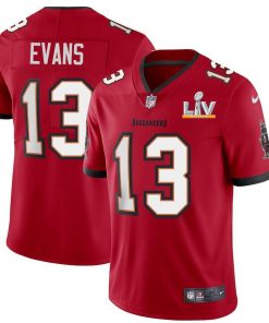 Tampa Bay Buccaneers #13 Mike Evans Men's Super Bowl LV Bound Nike Red Vapor Limited Jersey