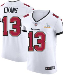 Tampa Bay Buccaneers #13 Mike Evans Men's Super Bowl LV Bound Nike White Vapor Elite Jersey