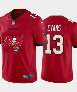 Tampa Bay Buccaneers #13 Mike Evans Red Men's Nike Big Team Logo Vapor Limited NFL Jersey
