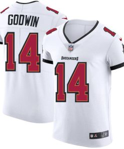 Tampa Bay Buccaneers #14 Chris Godwin Men's Nike White Vapor Elite Jersey