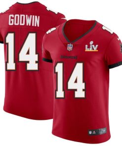 Tampa Bay Buccaneers #14 Chris Godwin Men's Super Bowl LV Bound Nike Red Vapor Elite Jersey