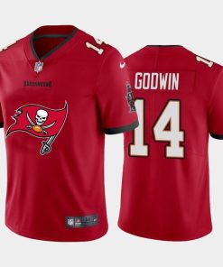 Tampa Bay Buccaneers #14 Chris Godwin Red Men's Nike Big Team Logo Vapor Limited NFL Jersey