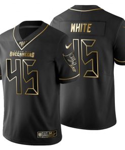 Tampa Bay Buccaneers #45 Devin White Men's Nike Black Golden Limited NFL 100 Jersey