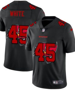 Tampa Bay Buccaneers #45 Devin White Men's Nike Team Logo Dual Overlap Limited NFL Jersey Black