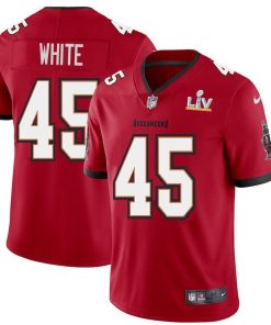 Tampa Bay Buccaneers #45 Devin White Men's Super Bowl LV Bound Nike Red Vapor Limited Jersey
