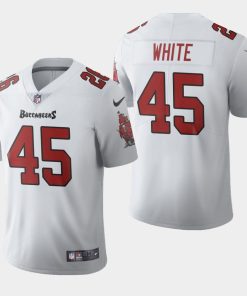 Tampa Bay Buccaneers #45 Devin White White Men's Nike 2020 Vapor Limited NFL Jersey