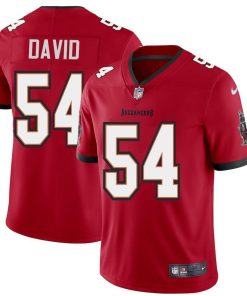 Tampa Bay Buccaneers #54 Lavonte David Men's Nike Red Vapor Limited Jersey