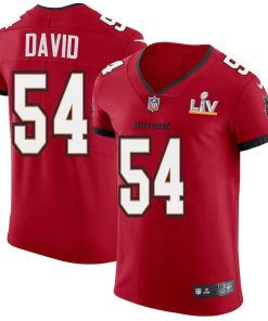 Tampa Bay Buccaneers #54 Lavonte David Men's Super Bowl LV Bound Nike Red Vapor Elite Jersey