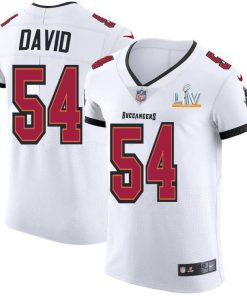 Tampa Bay Buccaneers #54 Lavonte David Men's Super Bowl LV Bound Nike White Vapor Elite Jersey