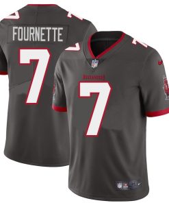 Tampa Bay Buccaneers #7 Leonard Fournette Men's Nike Pewter Alternate Vapor Limited Jersey