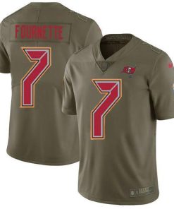Tampa Bay Buccaneers #7 Leonard Fournette Olive Men's Stitched NFL Limited 2017 Salute To Service Jersey