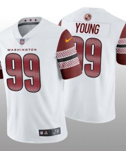 Washington Commanders #99 Chase Young Men's Nike Vapor Limited NFL Jersey - White